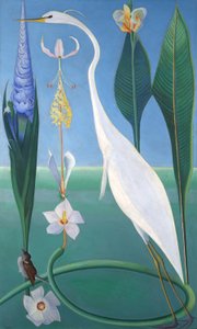 Den hvide hejre af Joseph Stella