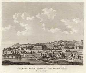 Markisen de Lafayette flygter fra lejren ved Sedan af Joseph Swebach Desfontaines