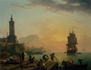 Ro i en havn ved Middelhavet