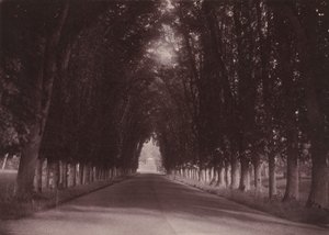 Indkørsel, Château de Grand-Vaux, Savigny-sur-Orge, familien Vigiers hjem, ca. 1855 (foto)