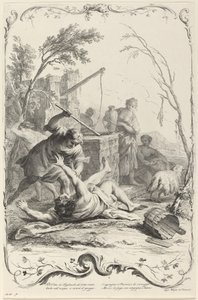 Moses slår en hyrde af Joseph Wagner
