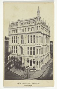 Det nye frimurertempel, Boston af Joseph Ward