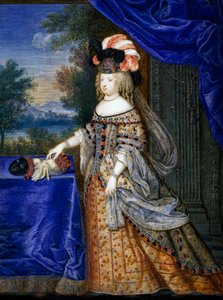 Maria Theresia af Spanien (tempera på papir)