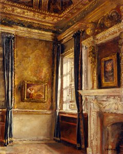 Blue Velvet Room - Corner of Dreams, Chiswick House (olie på lærred)