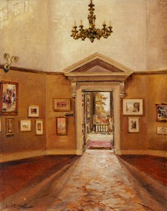 The Octagon looking East, Chiswick House (olie på lærred)