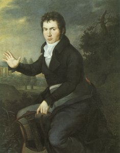 Portræt af van Beethoven af Joseph Willibrord Mahler