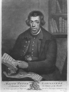 Major Peter Labilliere, ætset af Henry Kingsbury, 1780 (ætsning og mezzotint)