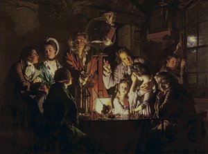 Et eksperiment med en fugl i luftpumpen