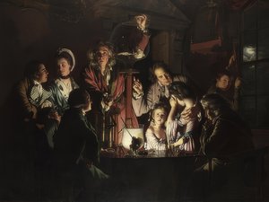 Forsøget med fuglen i luftpumpen. 1768 af Joseph Wright of Derby