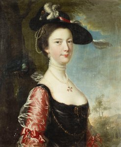 Portræt af hans kone, Anne af Joseph Wright of Derby
