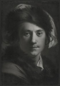 Selvportræt i en pelshue af Joseph Wright of Derby