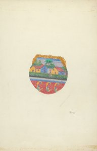 Pung med perler, ca. 1937. af Josephine C. Romano