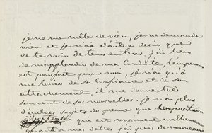 Autografbrev til Eugene de Beauharnais, Paris, 2. januar 1809 (pen og blæk på papir) af Josephine de Beauharnais