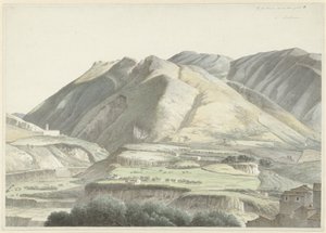 Italiensk landskab ved Subiaco