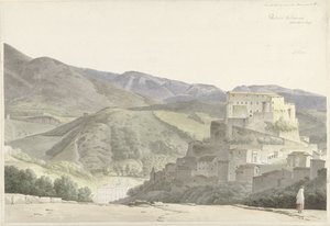 Italiensk landskab ved Subiaco