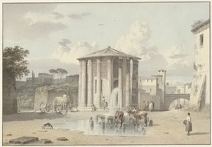 Vestas tempel i Rom af Josephus Augustus Knip