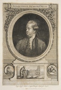 Edward Gibbon, Esq., pub. 1730 (gravering) af Joshua (after) Reynolds