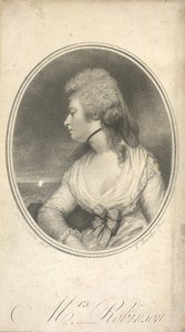 Fru Robinson. Mary Robinson, født Darby, kendt som Perdita (1758-1800). Engelsk skuespillerinde, digter og romanforfatter. Kong George IV