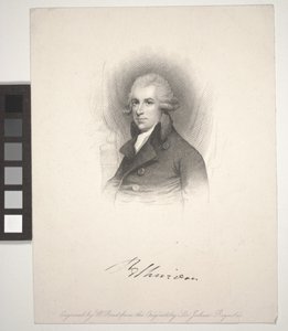 Richard Brinsley Sheridan, graveret af W. Read (1824-1837) af Joshua (after) Reynolds