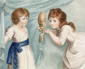 Masken, indgraveret af Luigi Schiavonetti (1765-1810), pub. af T. Simpson og Darling & Thompson