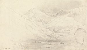 Nant Ffrancon-dalen, Caernarvonshire af Joshua Cristall