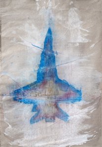 Abstrakt Blue Jet af Joshua Hoskins