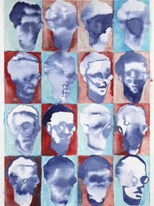 Abstrakt ansigtsgitter af Joshua Hoskins