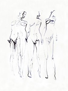 Tre elegante figurer af Joshua Hoskins