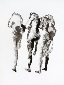 Tre blækfigurer af Joshua Hoskins