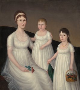 Grace Allison McCurdy (Mrs. Hugh McCurdy) og hendes døtre, Mary Jane og Letitia Grace
