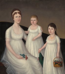 Grace Allison McCurdy Mrs. Hugh McCurdy og hendes døtre, Mary Jane og Letitia Grace, c1806.