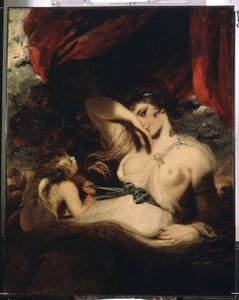 Amor løsner Venus-båndet (Amor løsner Venus-zonen). Maleri af Sir Joshua Reynolds (1732-1792) af Joshua Reynolds