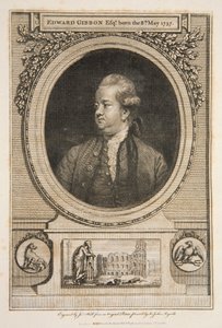 Edward Gibbon, Esq., pub. 1730 gravering. af Joshua Reynolds