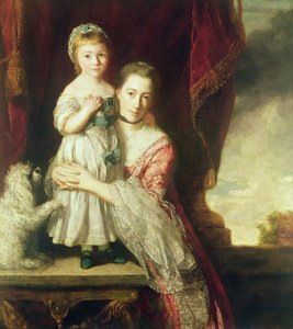 Georgiana, grevinde Spencer med Lady Georgiana Spencer, 1759-61