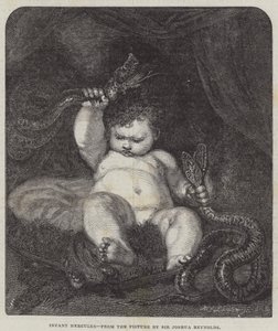 Herkules spædbarn af Joshua Reynolds