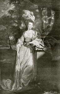Mary Isabella Somerset, hertuginde af Rutland, graveret af Valentine Green, fra "The Print-Collector