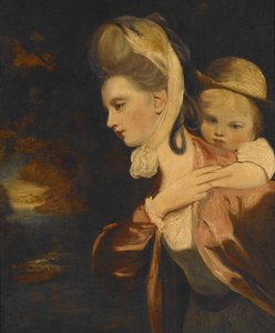 På ryggen (fru Payne Gallaway og barn) (kopi) af Joshua Reynolds