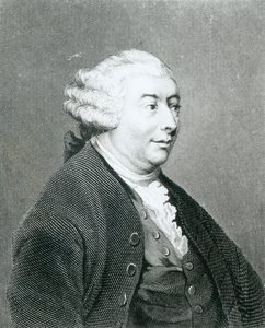 Portræt af David Hume, graveret af William Henry Worthington af Joshua Reynolds