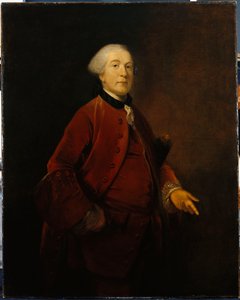 Portræt af George Ashby, stående, trekvart længde, iført jakke og vest af Joshua Reynolds