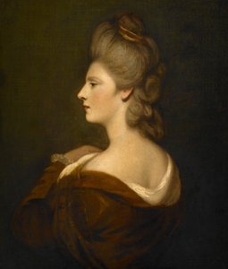Portræt af en kvinde, formodentlig fru James Fox af Joshua Reynolds