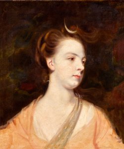 Portræt af en dame som Diana, muligvis Elizabeth Montagu, hertuginde af Manchester (1741-1832) af Joshua Reynolds