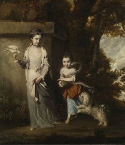 Portræt af damerne Amabel og Mary Jemima Yorke, ca. 1761 af Joshua Reynolds