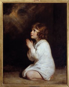 Den lille Samuel i bøn Maleri af Joshua Reynolds (1723-1792) 1777 Søn. 0,89x0,7 m Montpellier musee Fabre - Spædbarnet Samuel beder. Maleri af Joshua Reynolds (1723-1792)