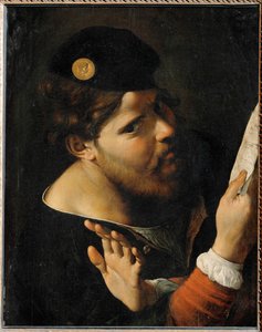 En mand, der synger af Josiah Gilbert