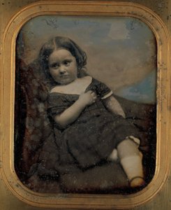 Augusta Hawes på fire år, 1850