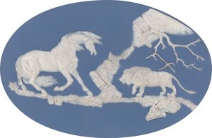 Horse Frightened by a Lion Episode A, modelleret 1780.