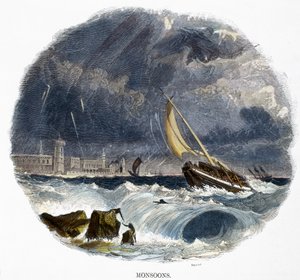 Monsuner, fra Phenomena of Nature, 1849 af Josiah Wood Whymper