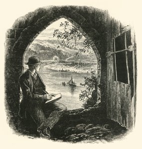 The Wye, fra Chepstow Castle, 1870