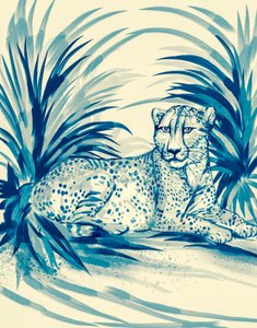 Blå jungle-gepard af Josie George