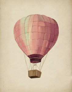 Drømmende lyserød ballon